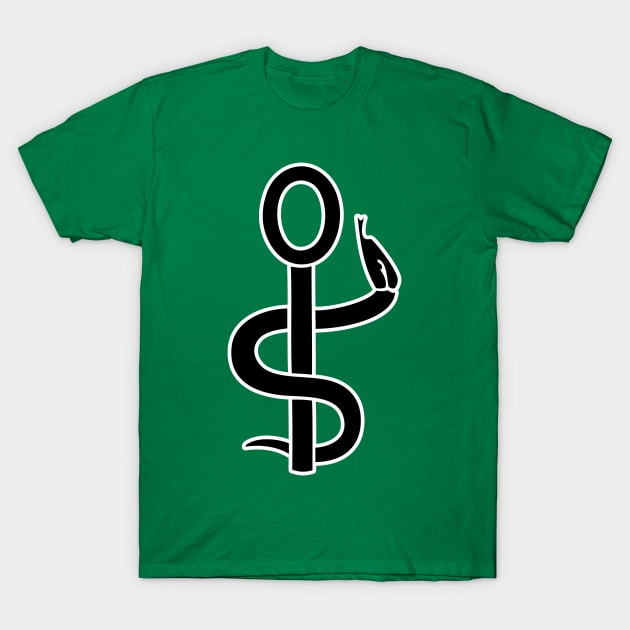 caduceus aids medecine T-Shirt by Huggy Mauve